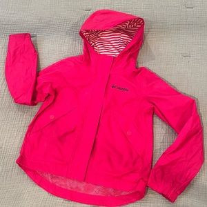 Pink Columbia rain jacket